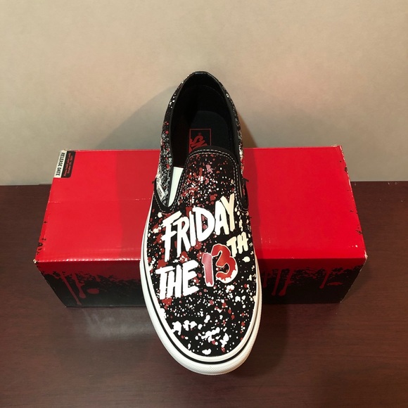 Vans x The House Of Terror, Classic Slip On, Friday The 13th, Various Sizes - Picture 10 of 16